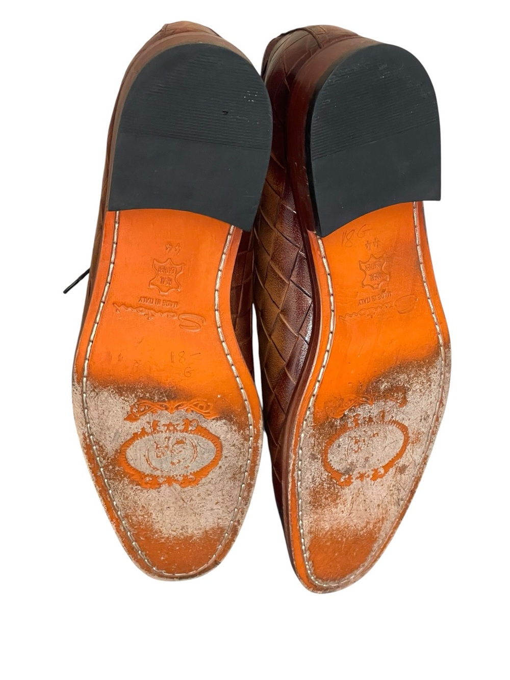 Santoni Leather Oxford Shoes size 44(USA 11) - Picture 7 of 14